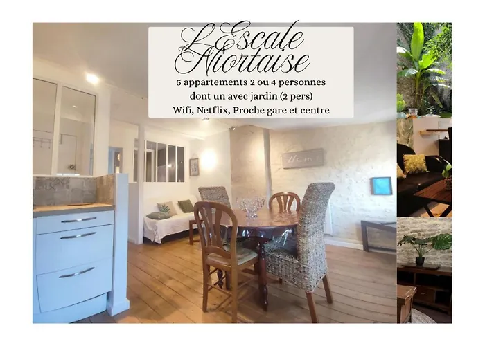 L'escale Niortaise - Centre-ville - 10mn Gare - Wifi - Netflix Apartment Niort